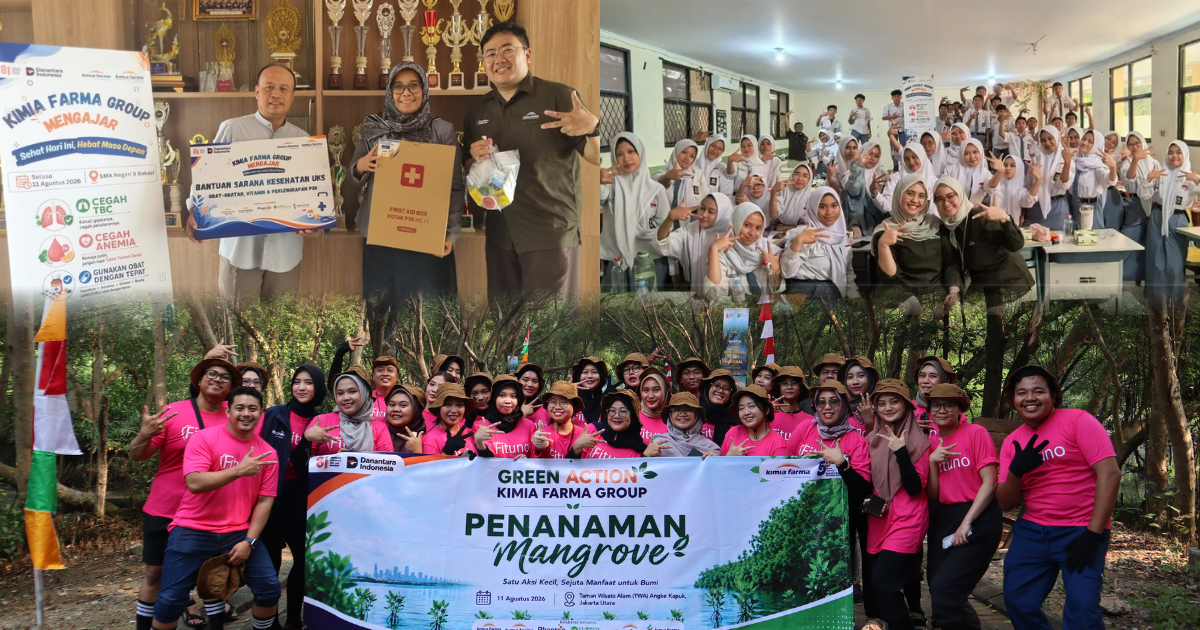 Menginspirasi Kelas, Melestarikan Pesisir: Aksi Nyata KFSP Semarakkan HUT Ke-55 PT Kimia Farma Tbk